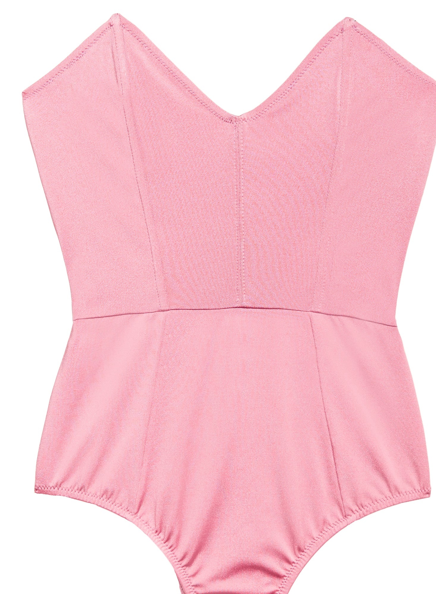 Strapless V-Neck One Piece - 6