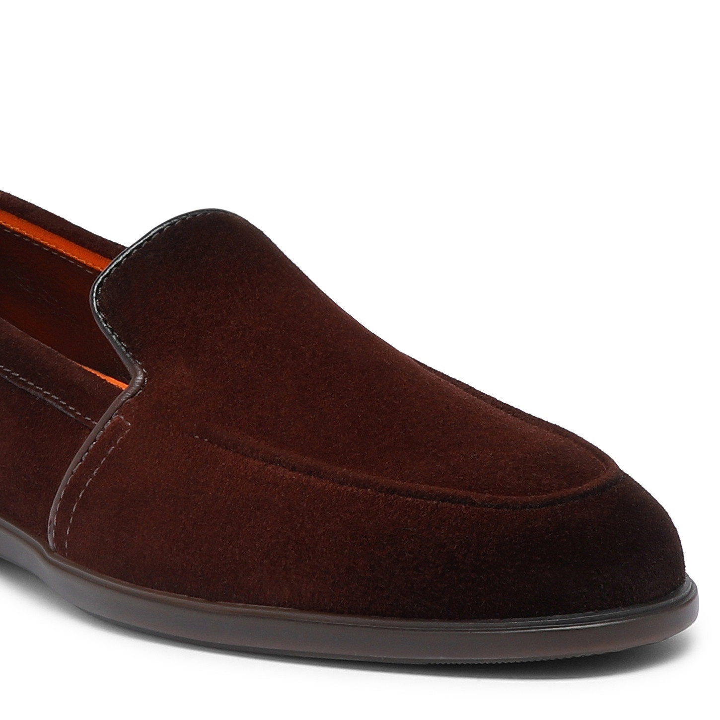 Men's burgundy suede loafer - 5