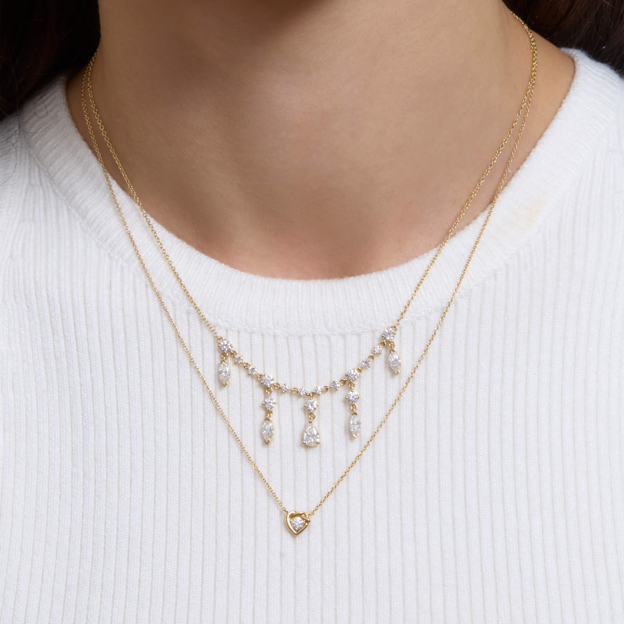 Tie The Knot Diamond Necklace - 5
