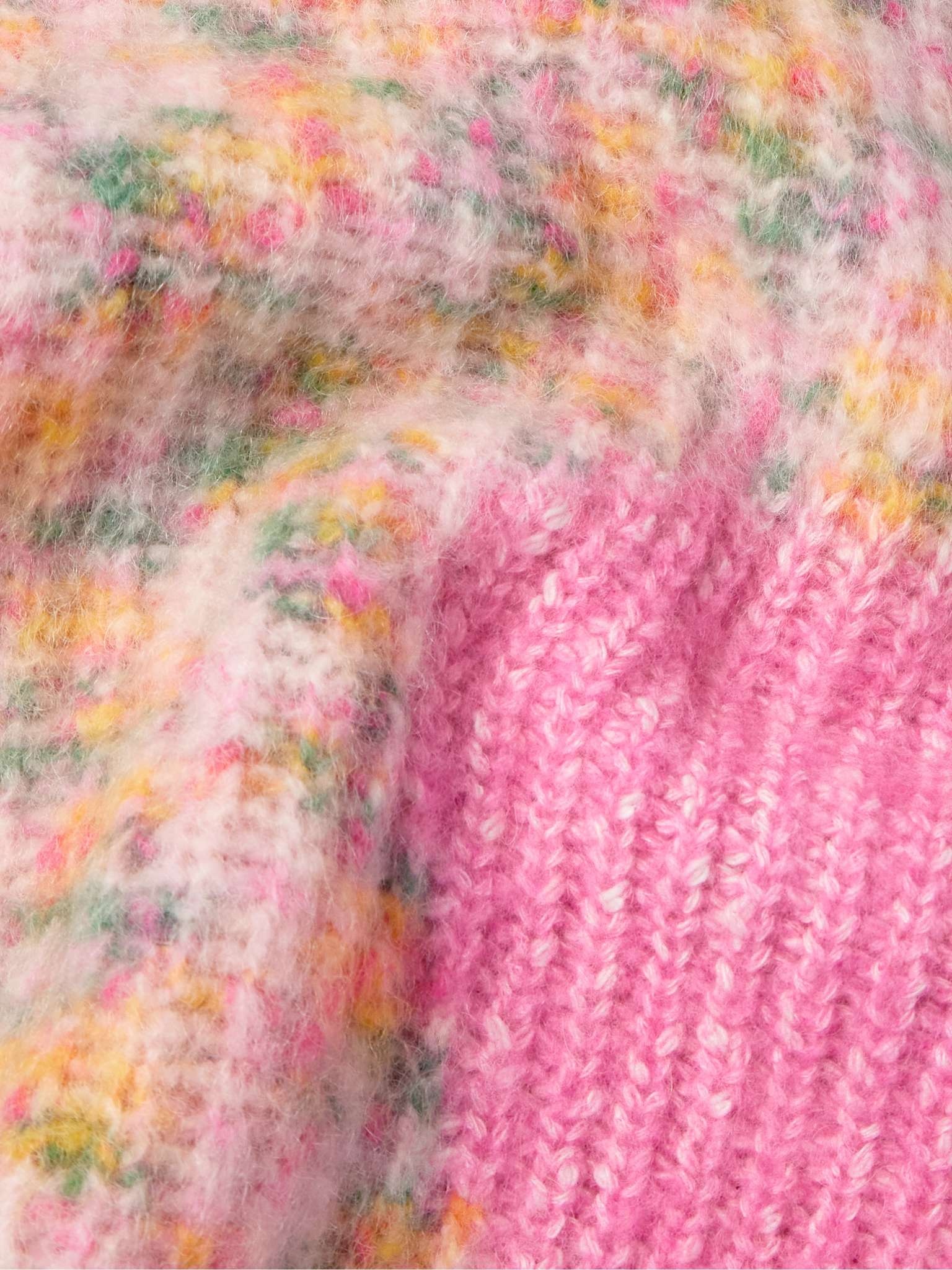 Swirl Oversized Logo-Embroidered Ribbed-Knit Hooded Sweater - 4