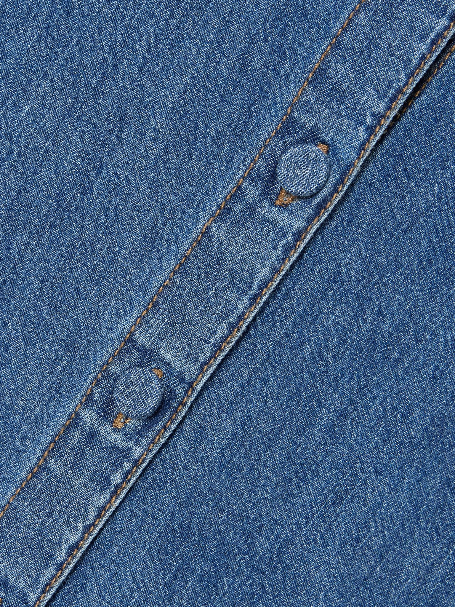 The Play denim mini shirt dress Dark denim - 5