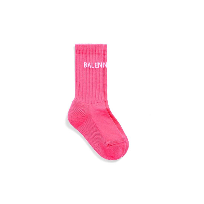 Women's Balenciaga Tennis Socks in Bright Pink 1