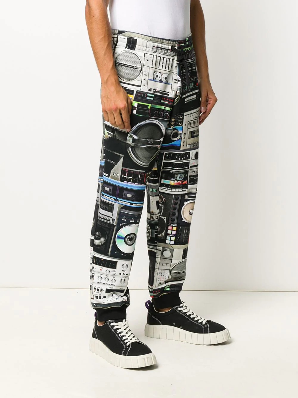 printed track pants - 3