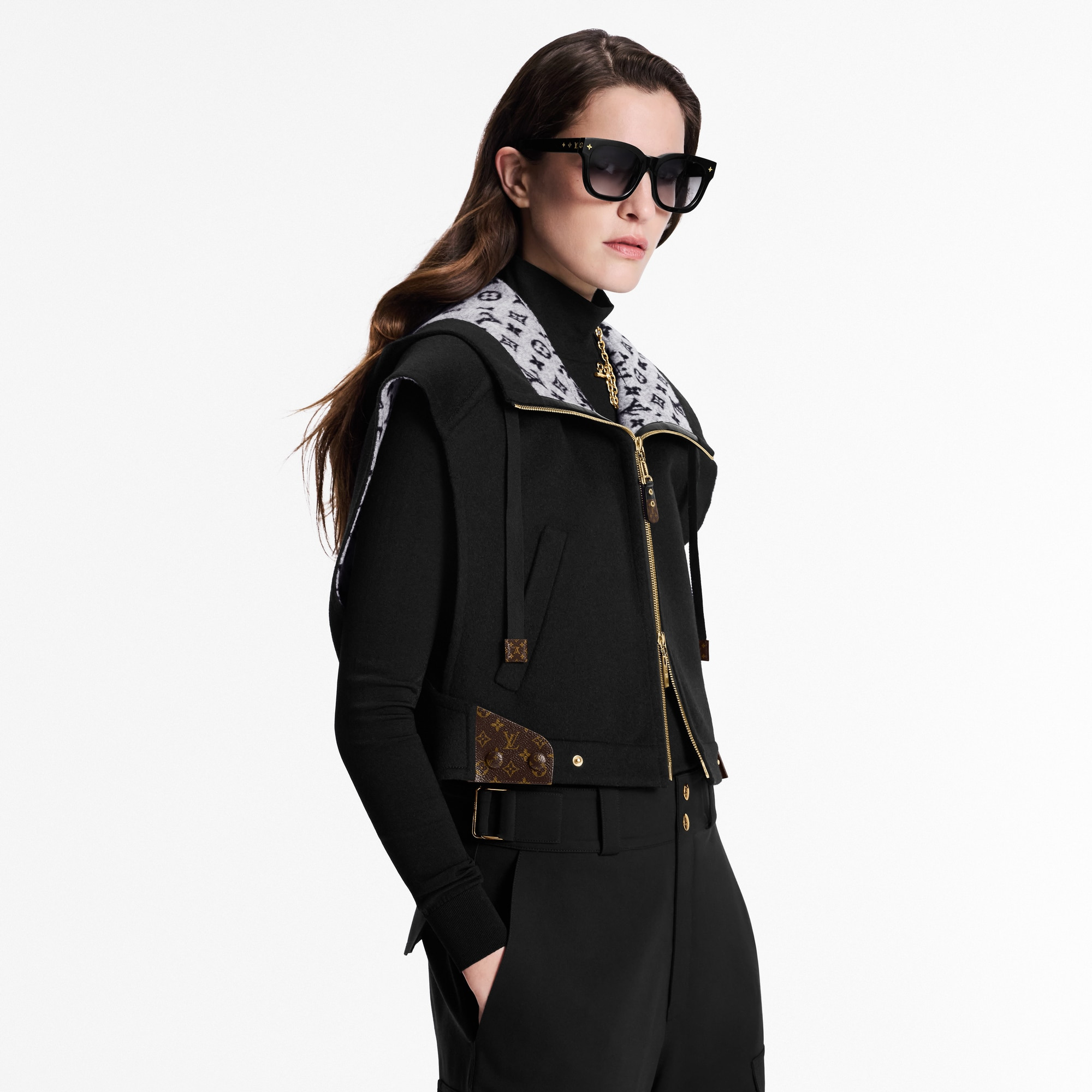 Double Face Open-Arm Jacket - 7