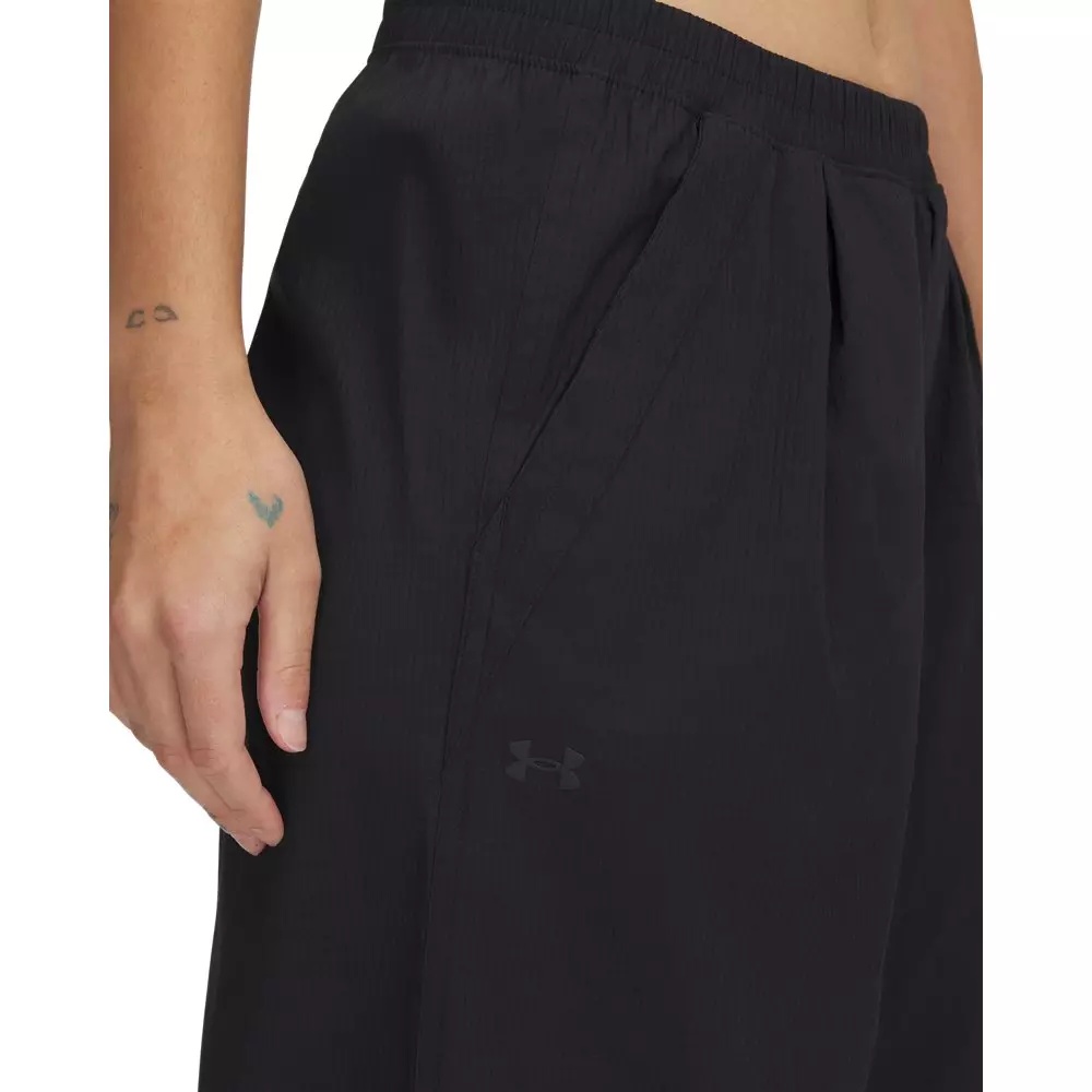Women's UA Unstoppable Woven Parachute Pants - Black - 3