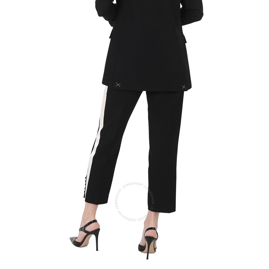 Burberry Black Hanover Tux Stripe Pants - 6