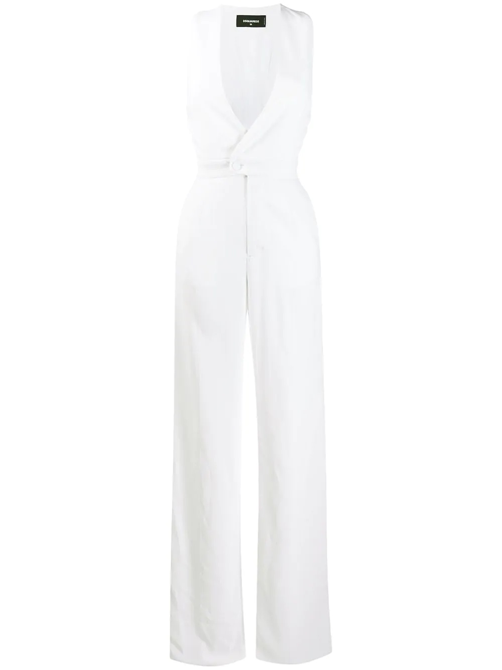 sleeveless tailored jumpsuit - 1