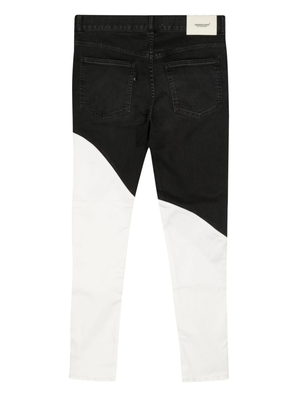 colour-blocked skinny jeans - 2