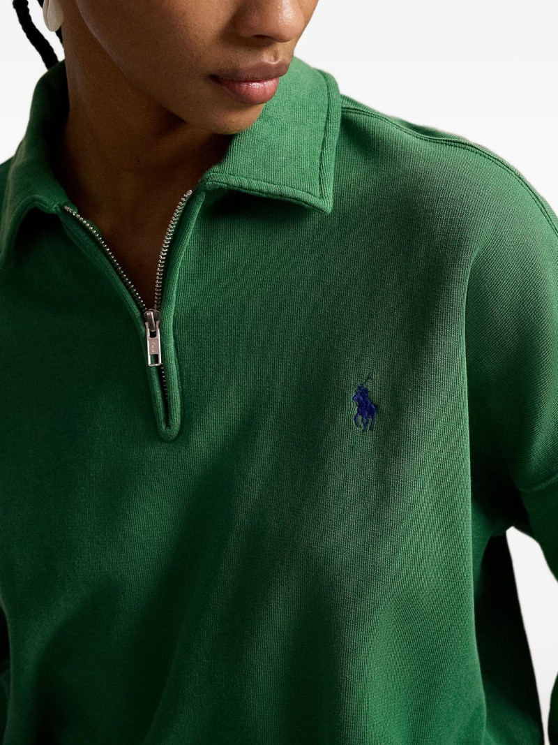 quarter-zip embroidered sweatshirt 5