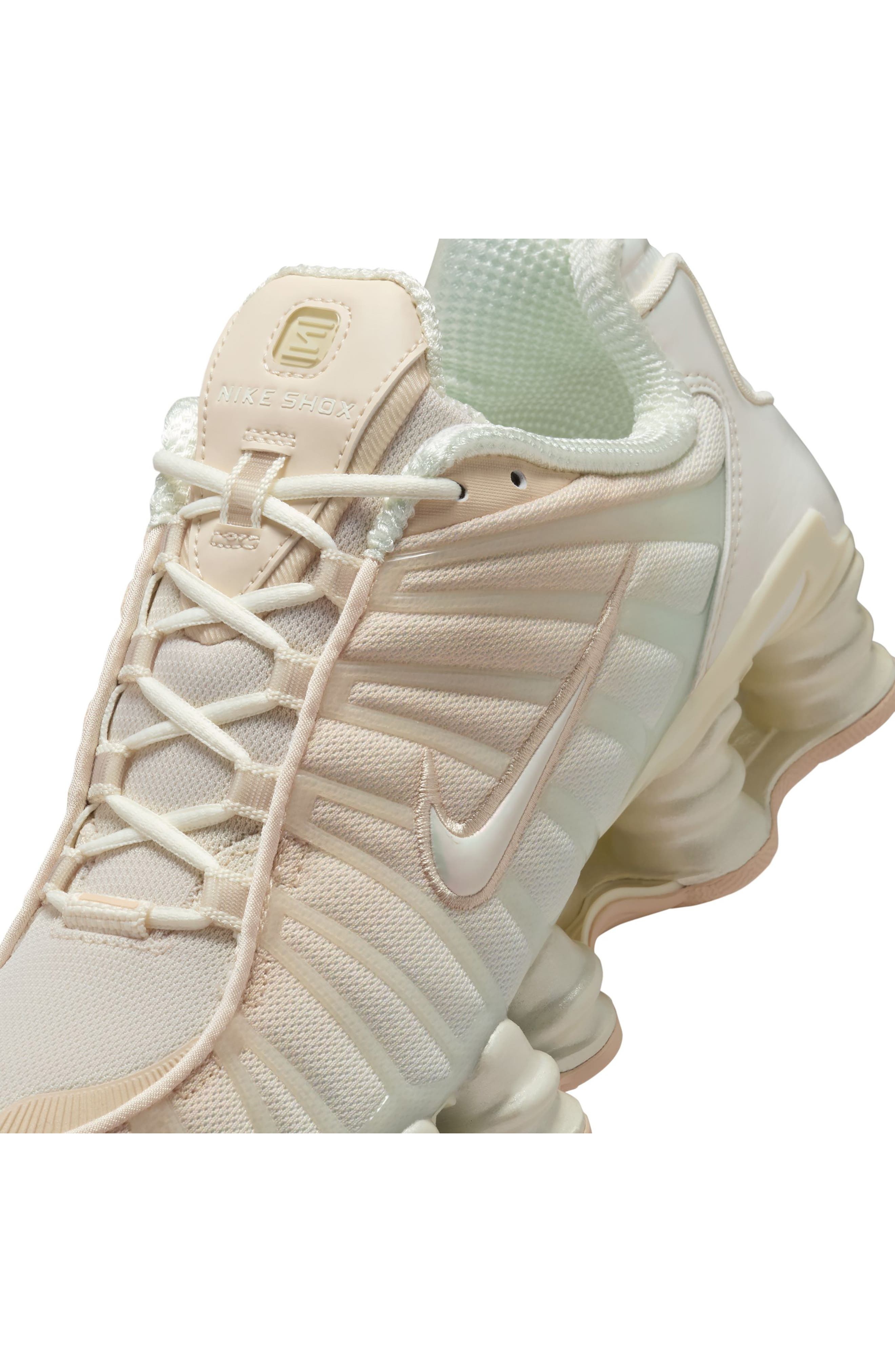 Nike Shox TL Sneaker in Pearl White/Soft Pearl/Pink at Nordstrom - 7
