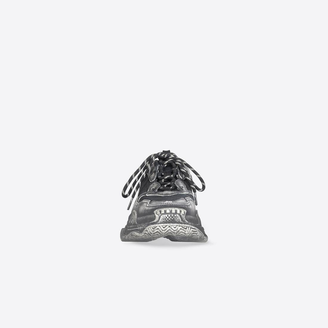 Women's Triple S Faded Sneaker in Black - 3