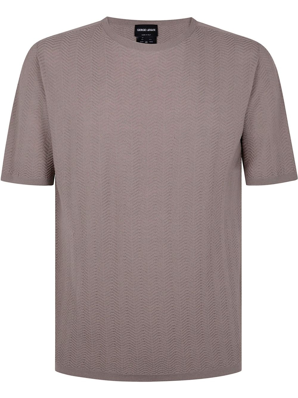 textured t-shirt - 1