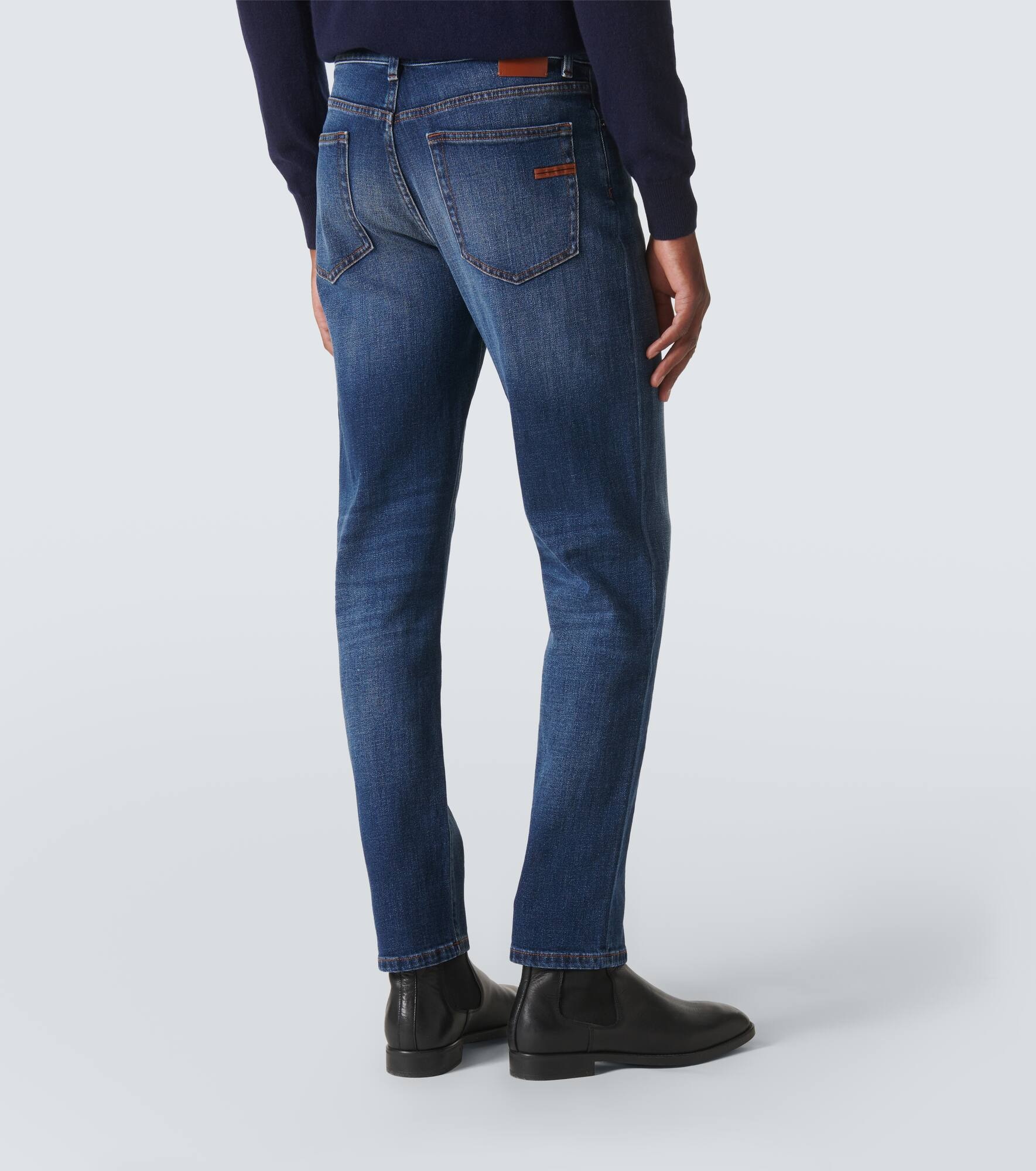 Mid-rise skinny jeans - 4
