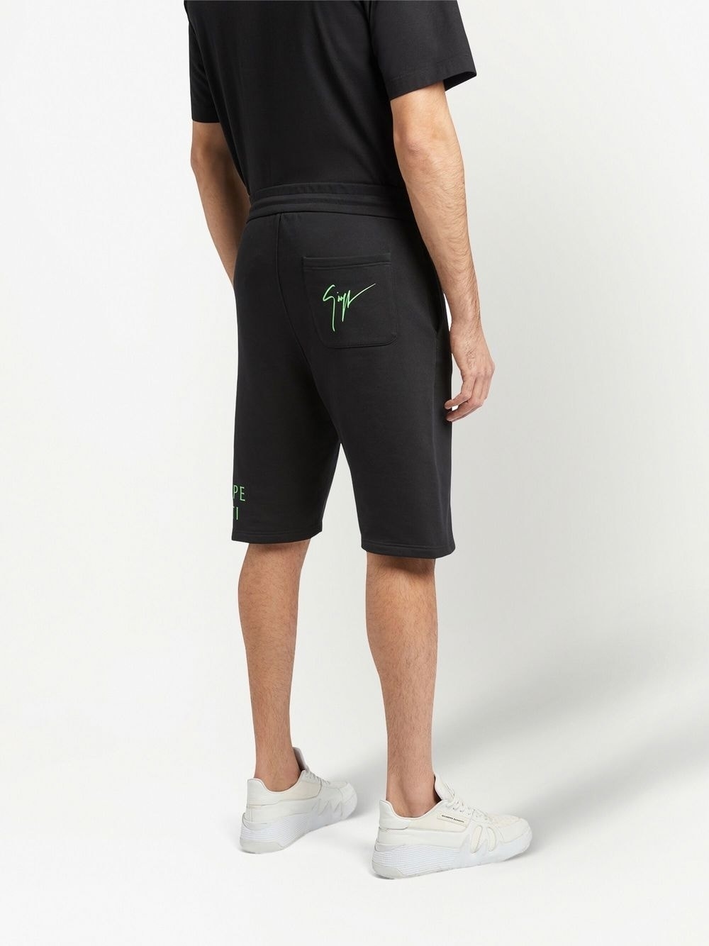 Lr-43 logo-print sweat shorts - 4