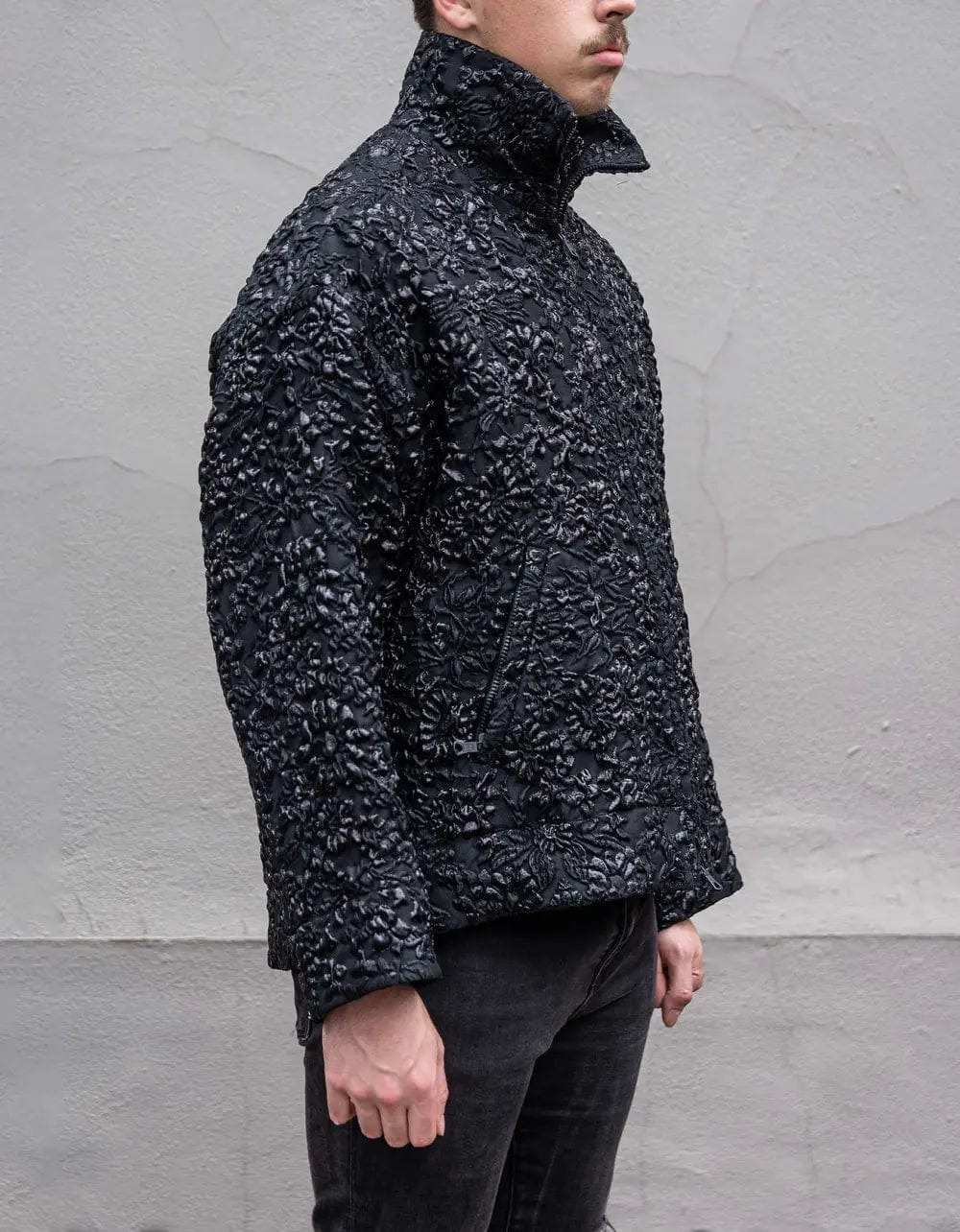 Valentino Black Nylon Brocade Jacket - 7