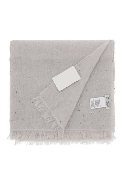 Brunello Cucinelli "CASHMERE AND SILK SCARF FOR outlook