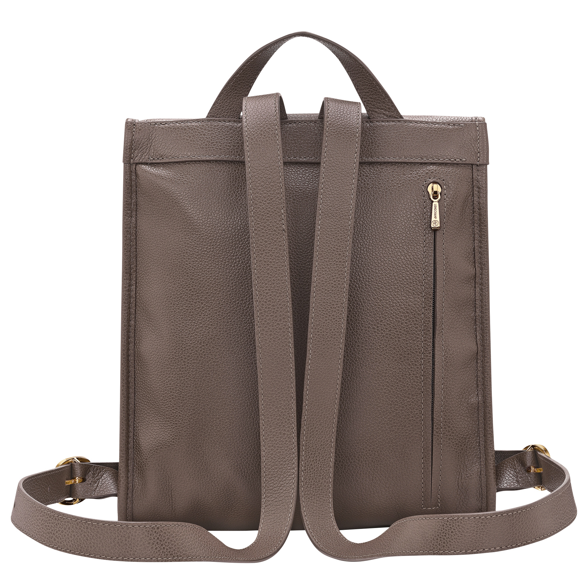 Le Foulonné M Backpack Taupe - Leather - 4