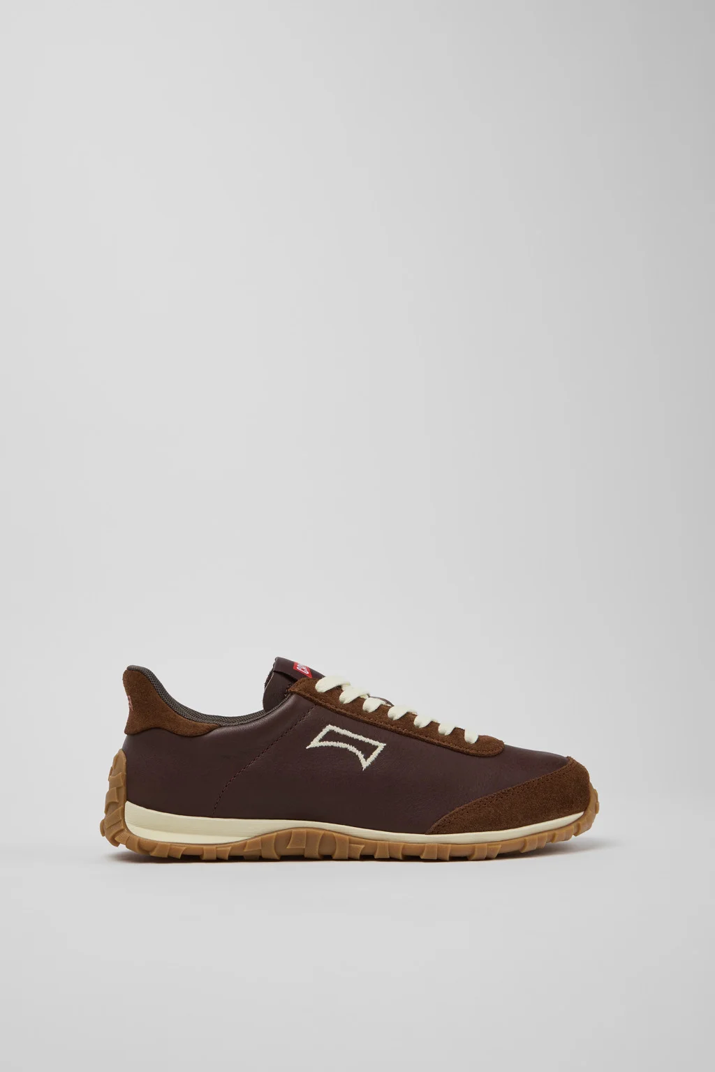 Drift Walk Brown Leather and Nubuck Sneakers for Women. - 1