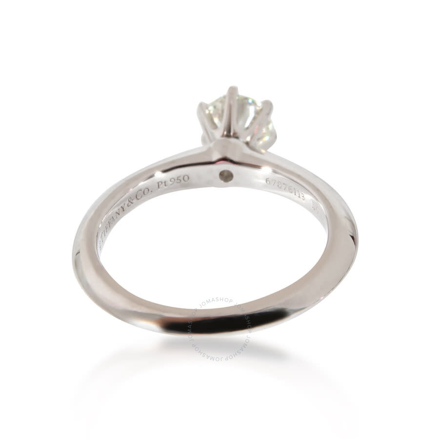 Pre-Owned Tiffany & Co. Solitaire Engagement Ring In Platinum .40 CTW. - 4