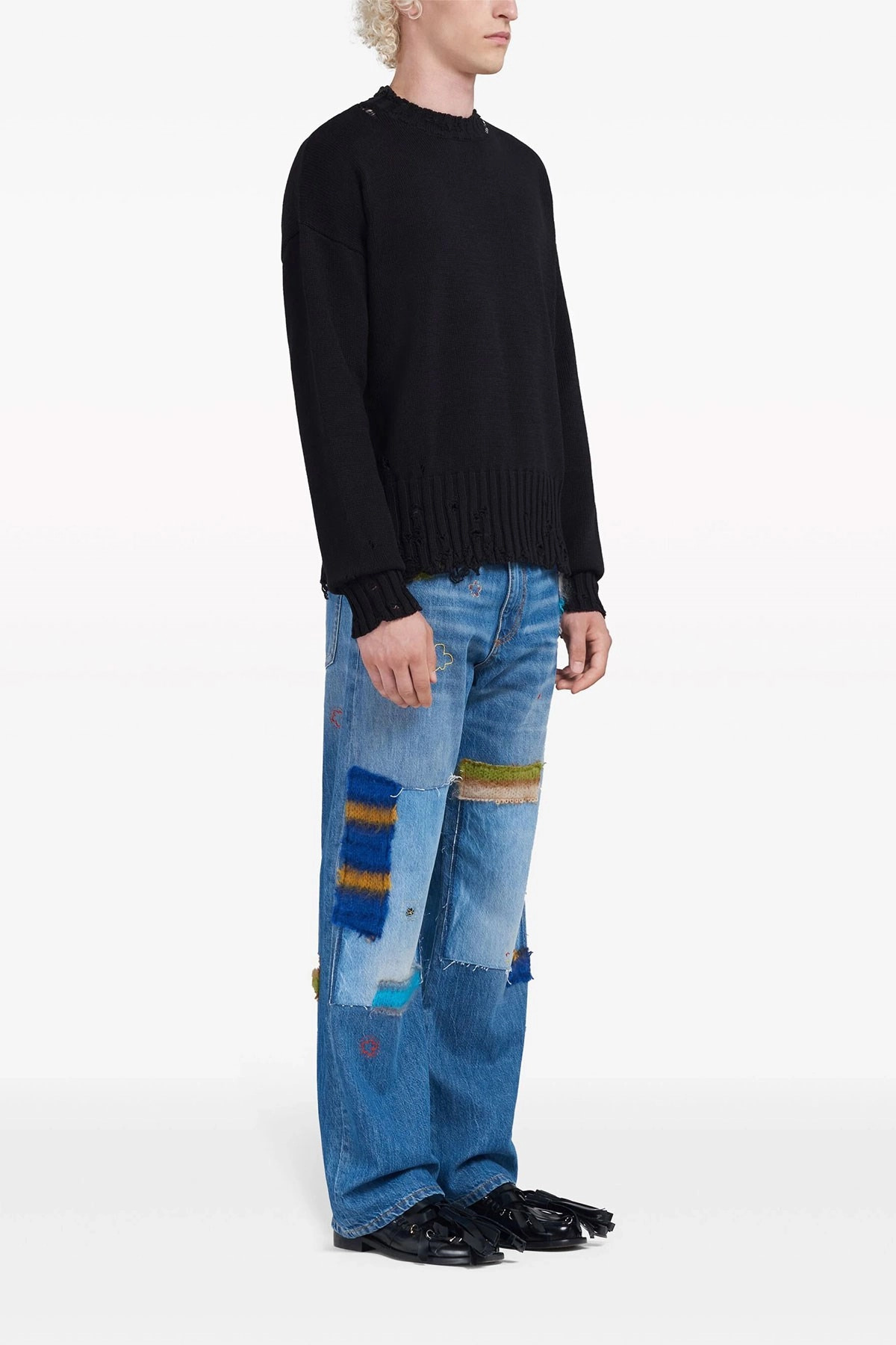 Destroyed effect sweater - 2