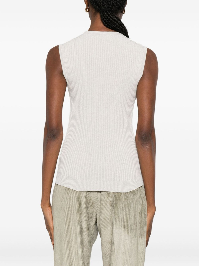 crew-neck ribbed knitted top 4