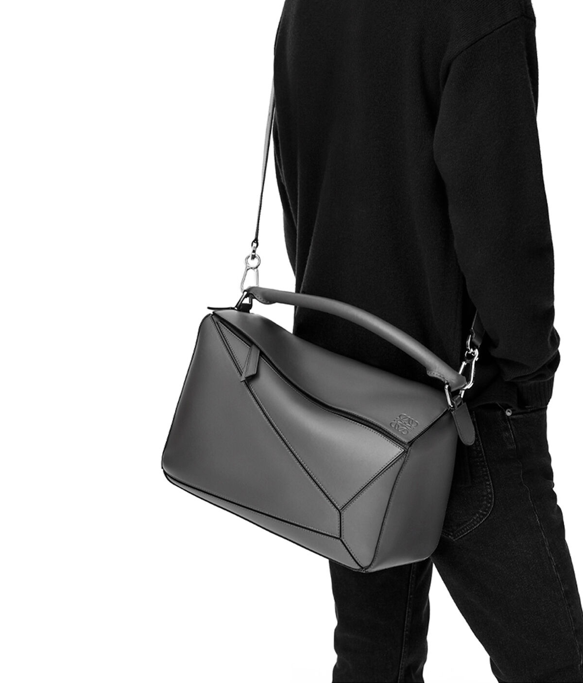 Large Puzzle bag in soft grained calfskin - 10