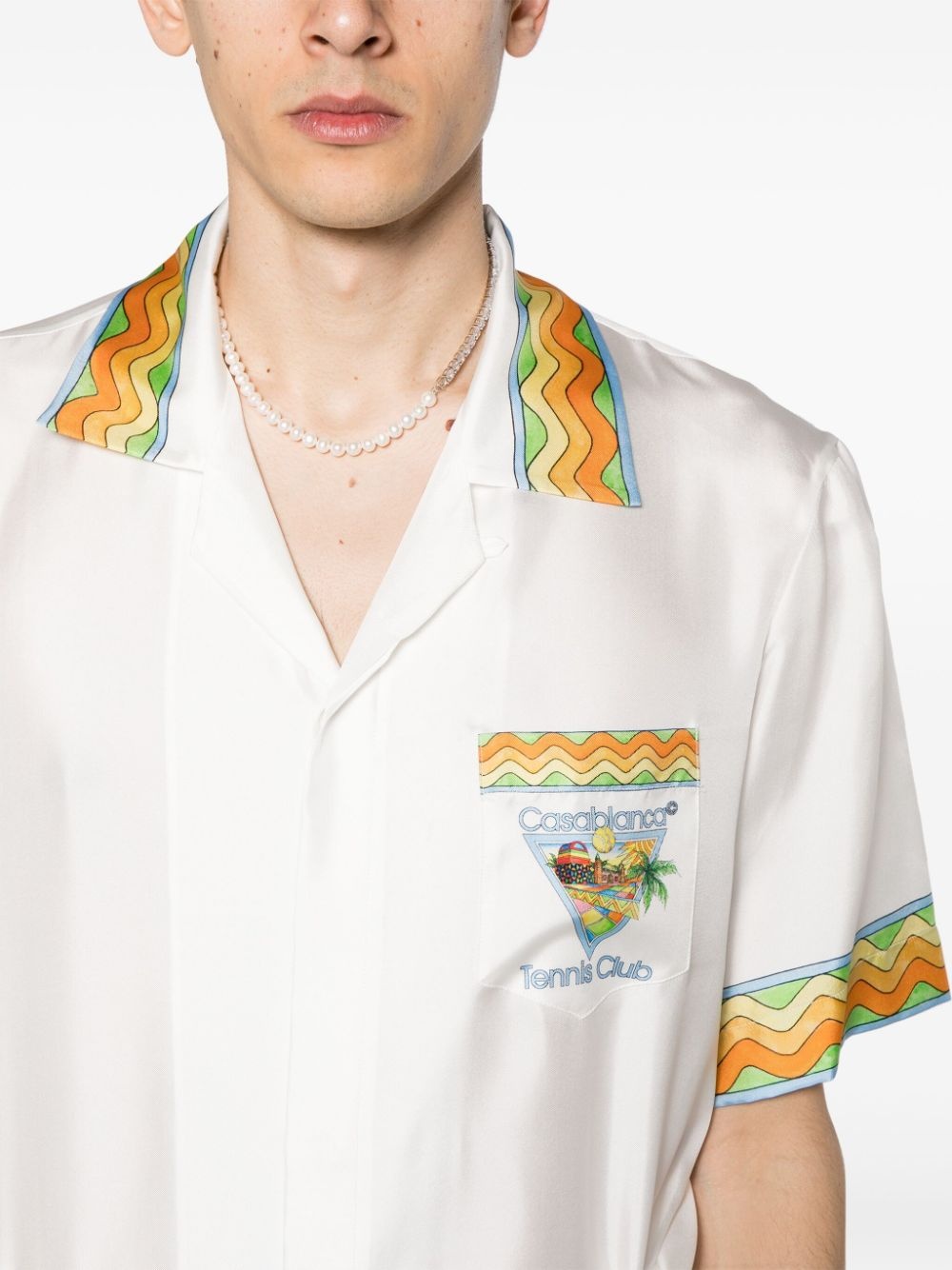 Afro Cubism silk shirt - 5