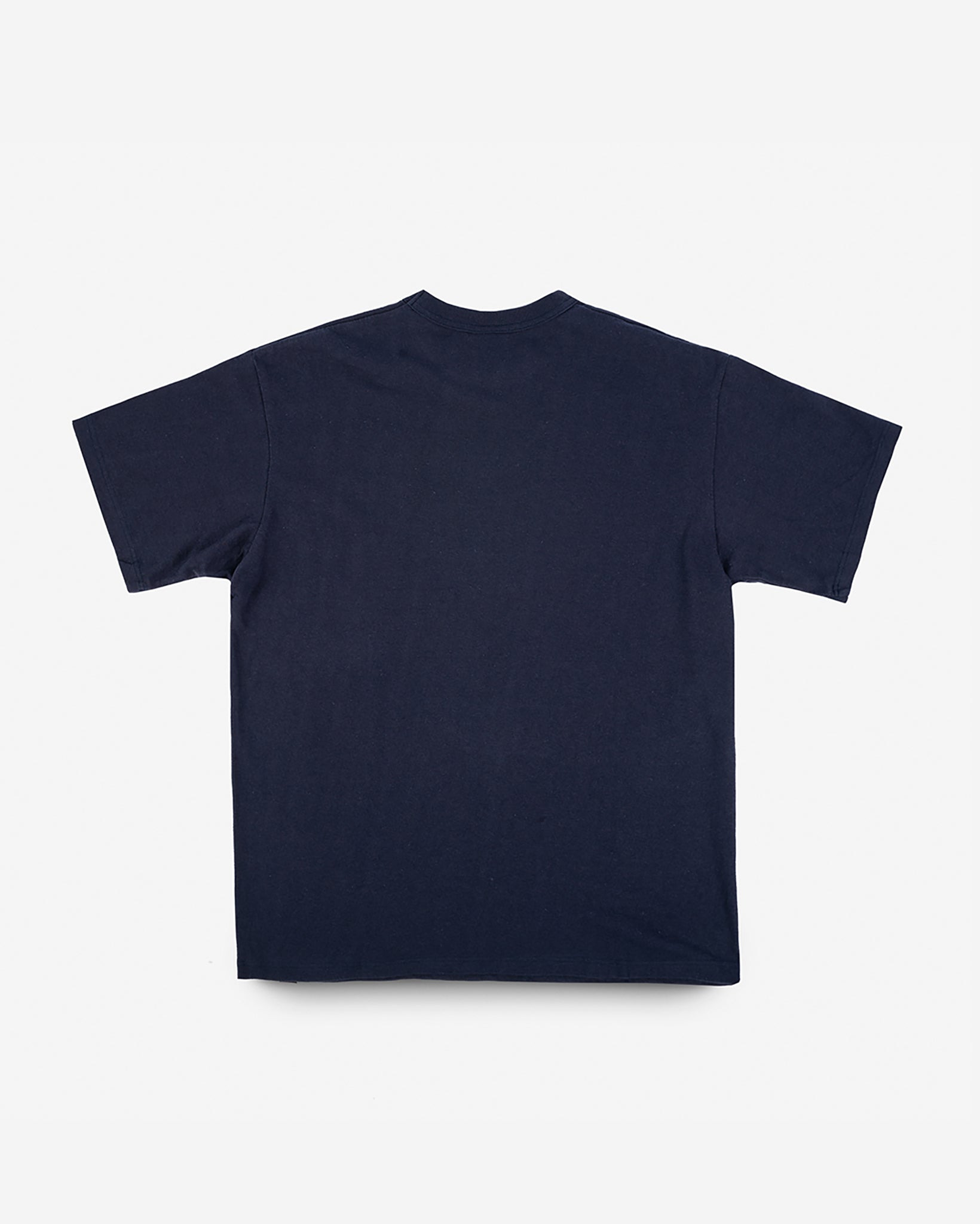 IHT-1610L-NAV 6.5oz Loopwheel Crew Neck T-Shirt with longer body - Navy - 5