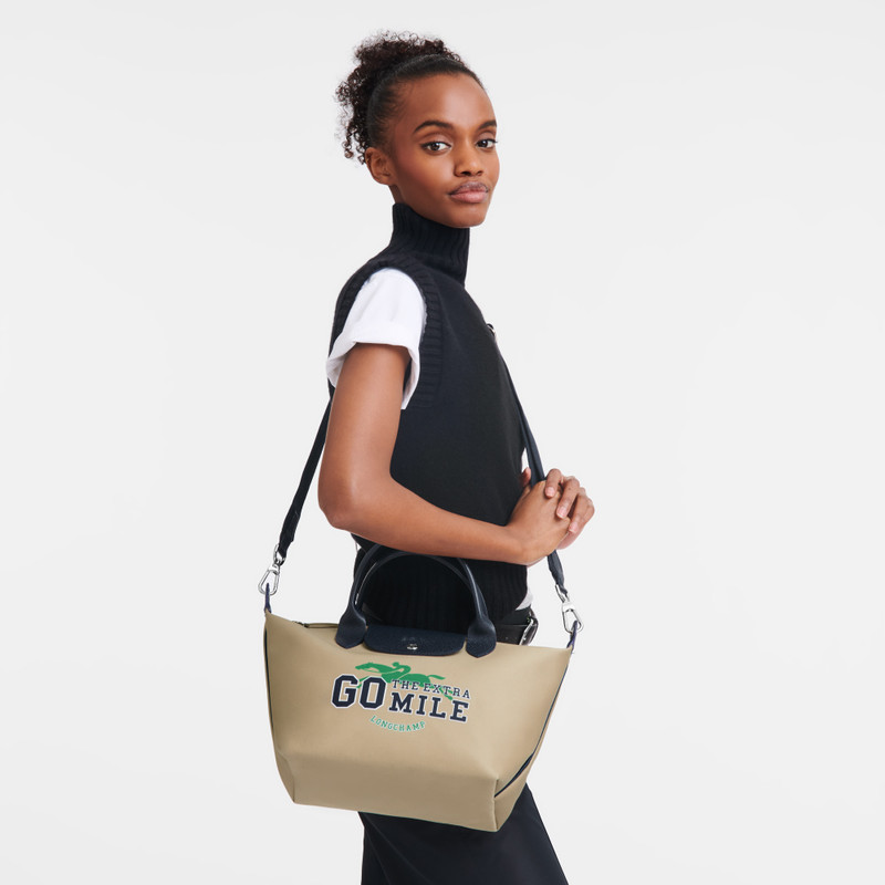 Longchamp Le Pliage Collection S Handbag Beige - Canvas outlook