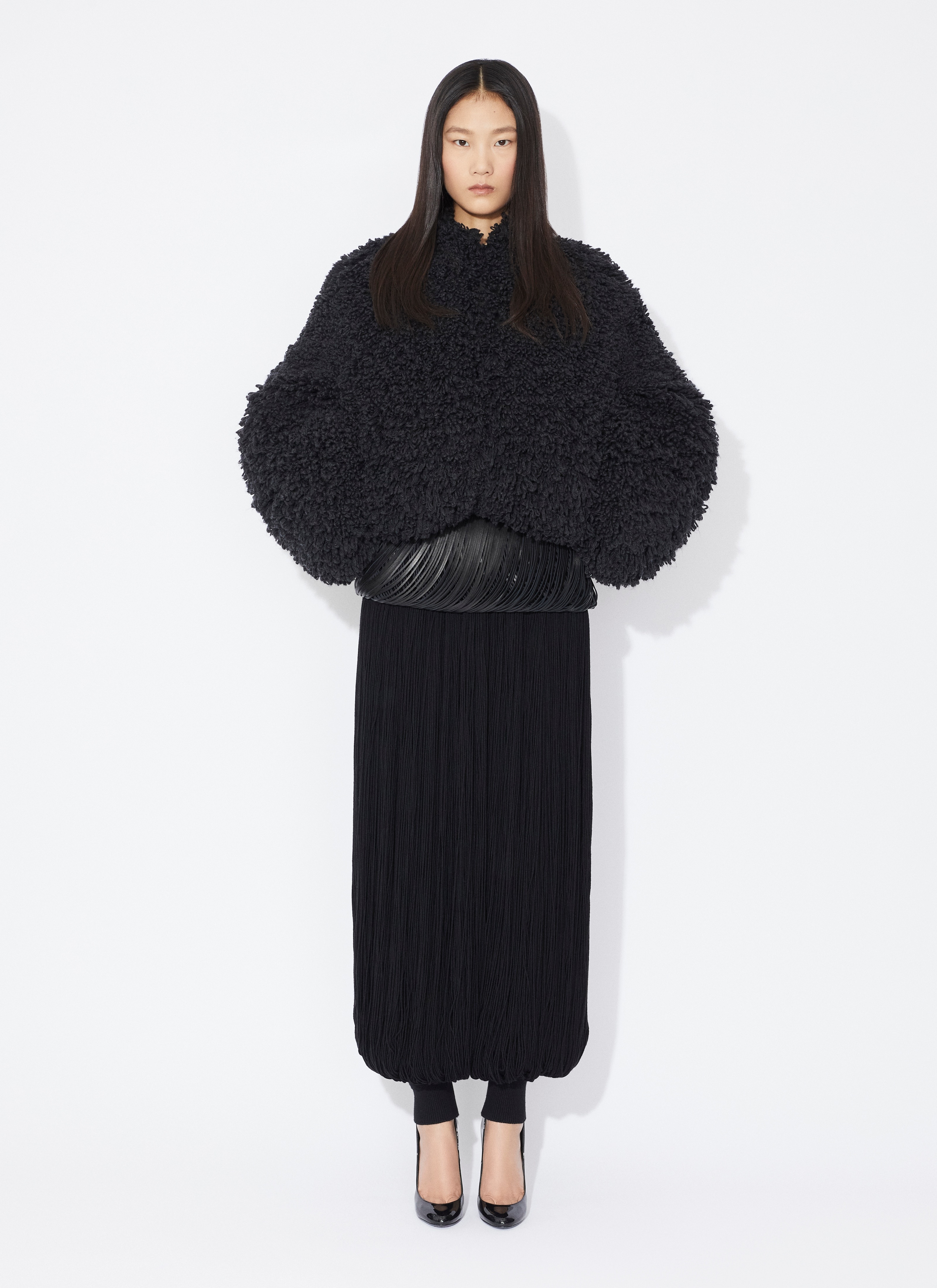 SHORT JACKET IN KNITTED FUR - 2