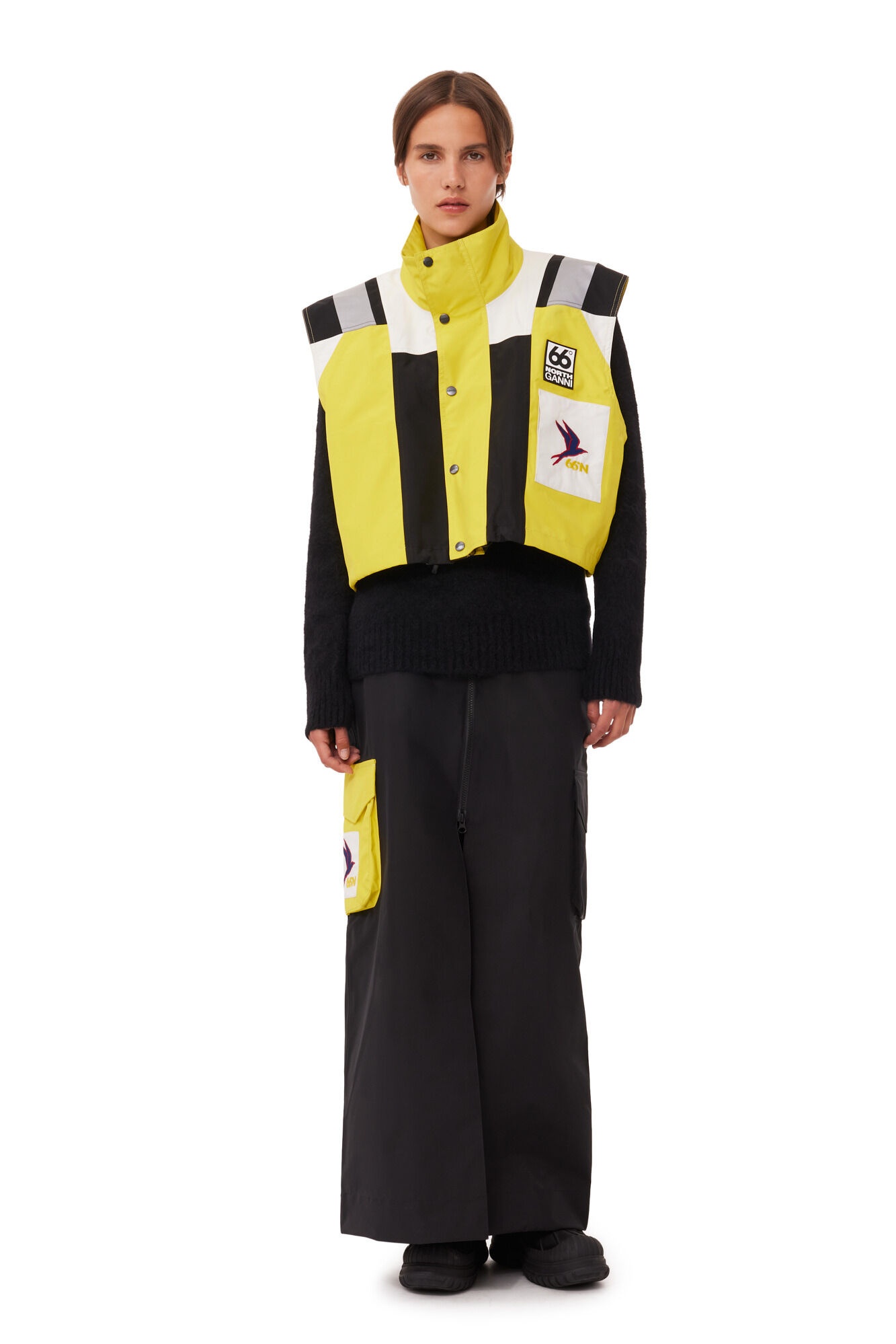 GANNI X 66°NORTH KRIA CROPPED VEST - 4