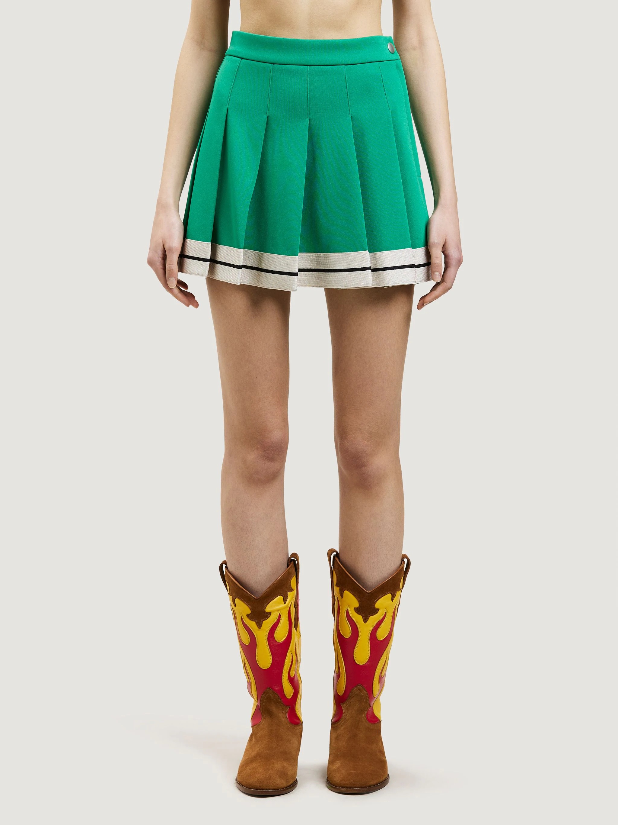 TRACK PLEATED SKIRT - 3