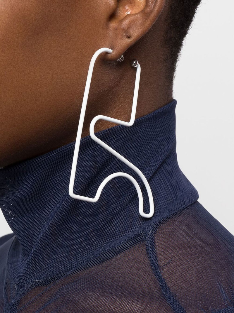 courrèges dangle geometric earrings outlook
