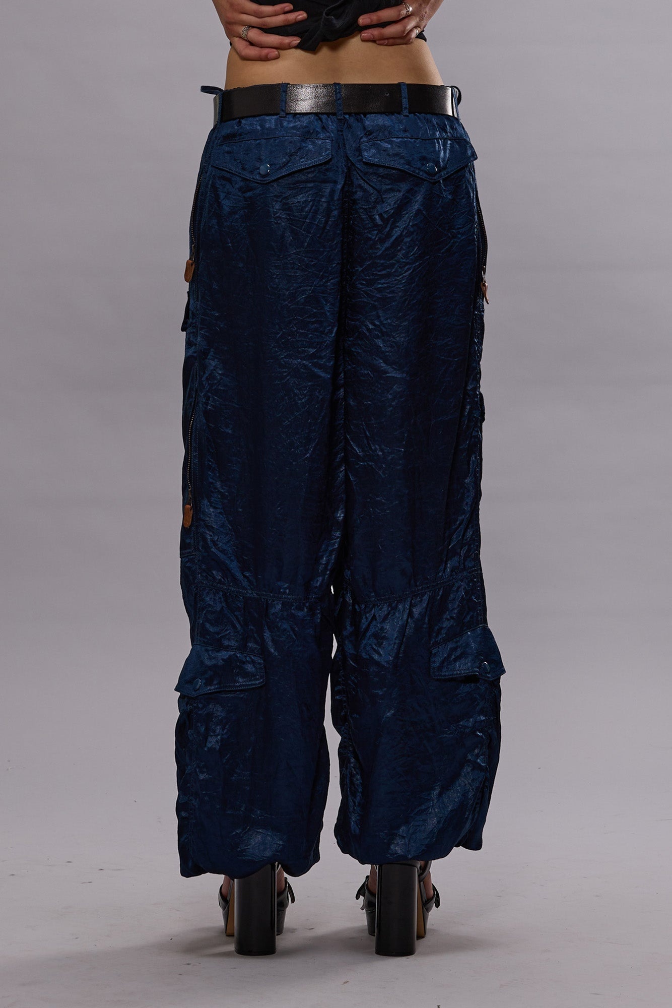 MULTIPOCKET BALLOON PANT - NAVY - 3