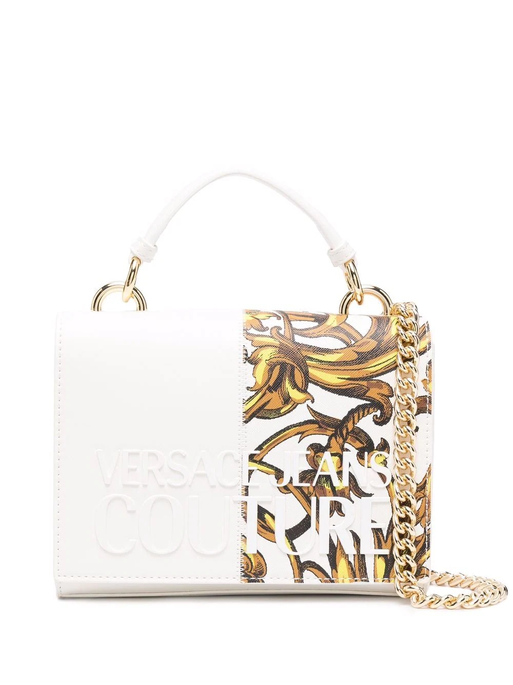 baroque-print detail bag - 1