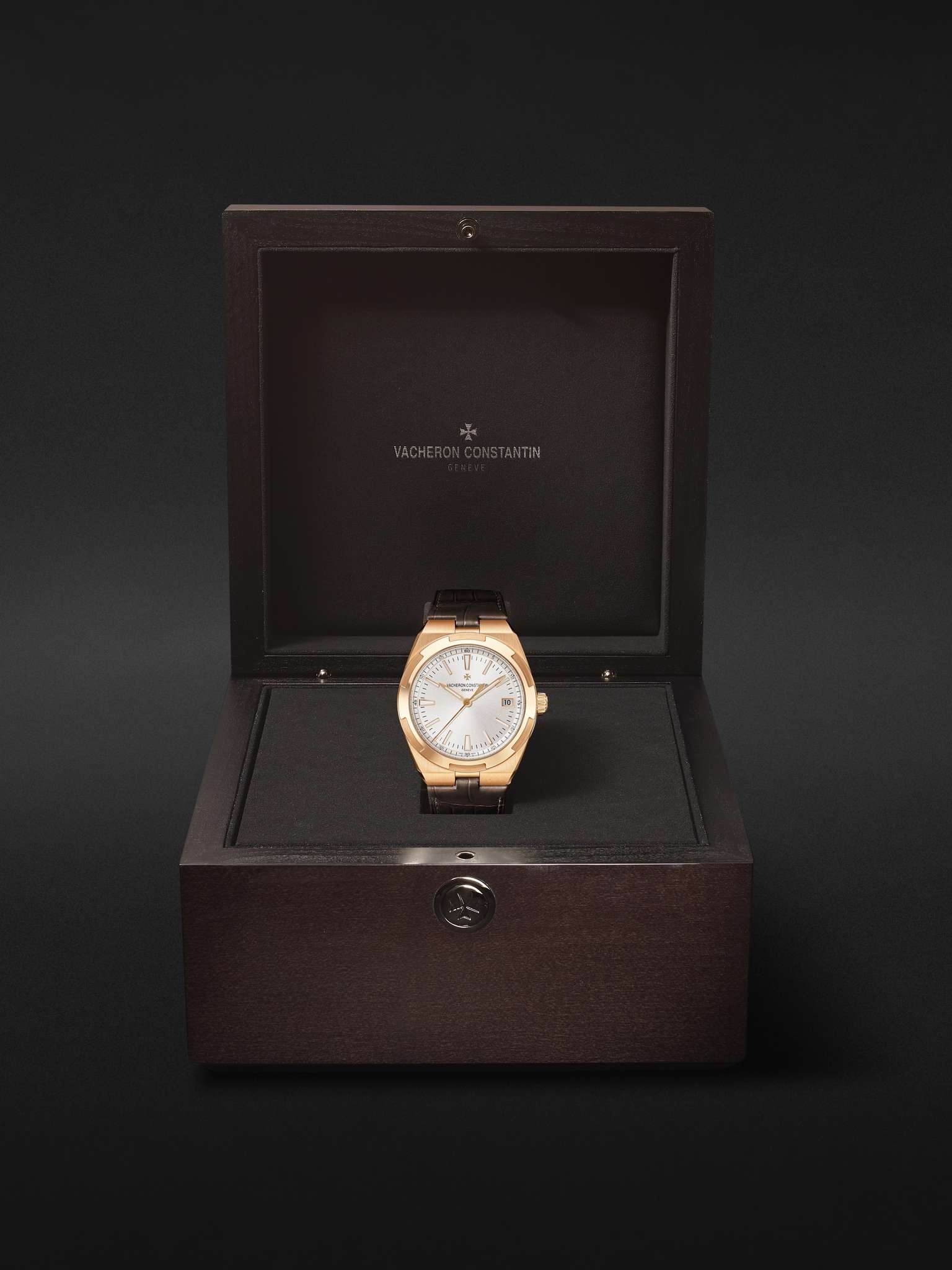 Overseas Automatic 41mm 18-Karat Pink Gold and Leather Watch, Ref. No. 4500V/000R-B127 - 8