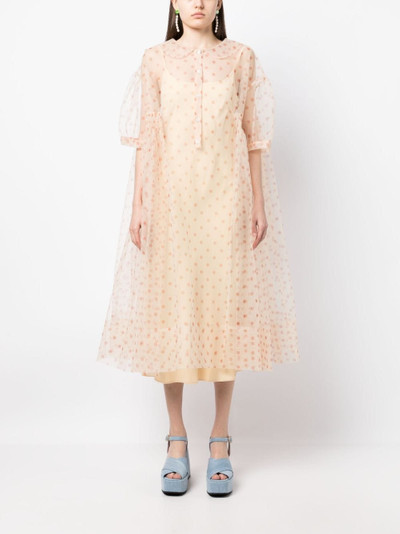 Molly Goddard Alicia midi dress outlook