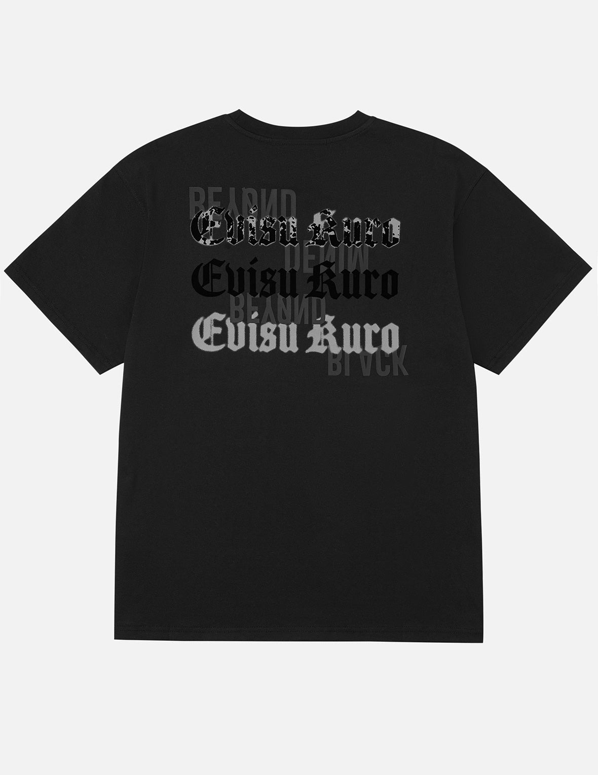 EVISUKURO Flocking and Plastisol Print Regular Fit T-shirt - 3