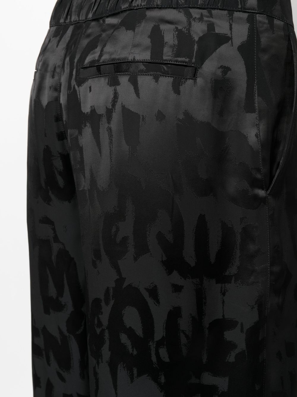 Graffiti logo-jacquard shorts - 5
