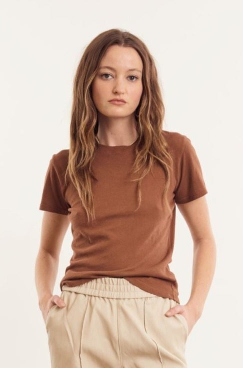CINNAMON COTTON BABY TEE - 1