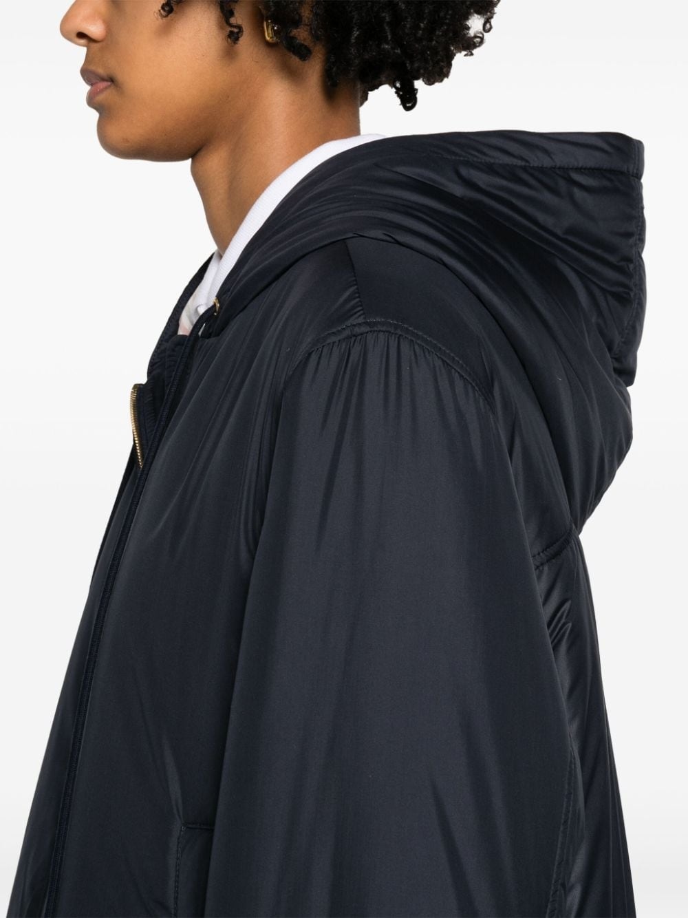 hooded down shirt jacket - 5