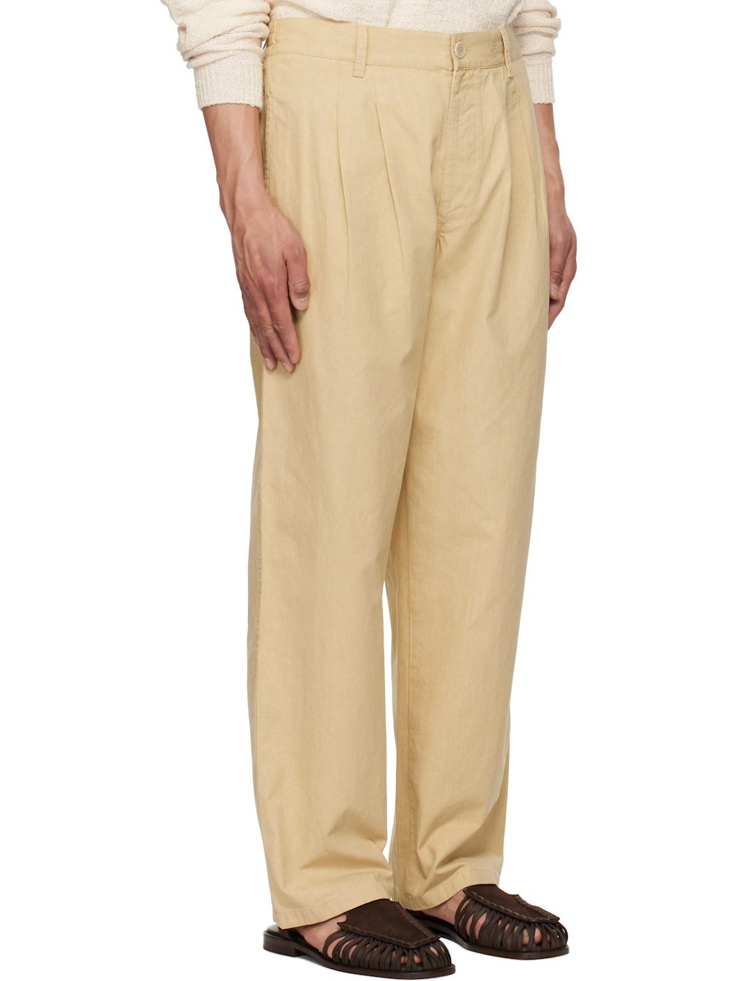 Beige Kostin Trousers - 2