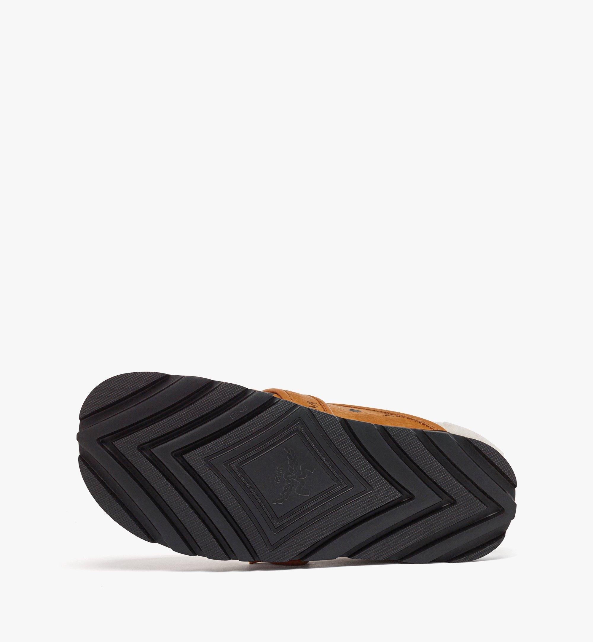 Flat Mule in Visetos and Shearling - 4