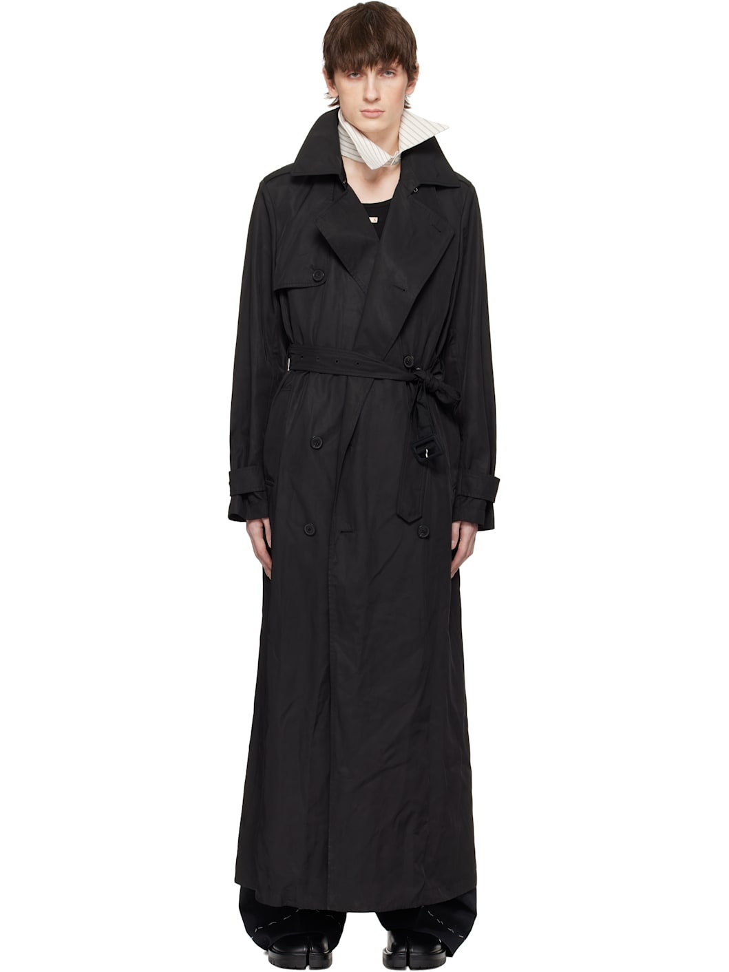 Off-White & Gray Stripe Collar - 1