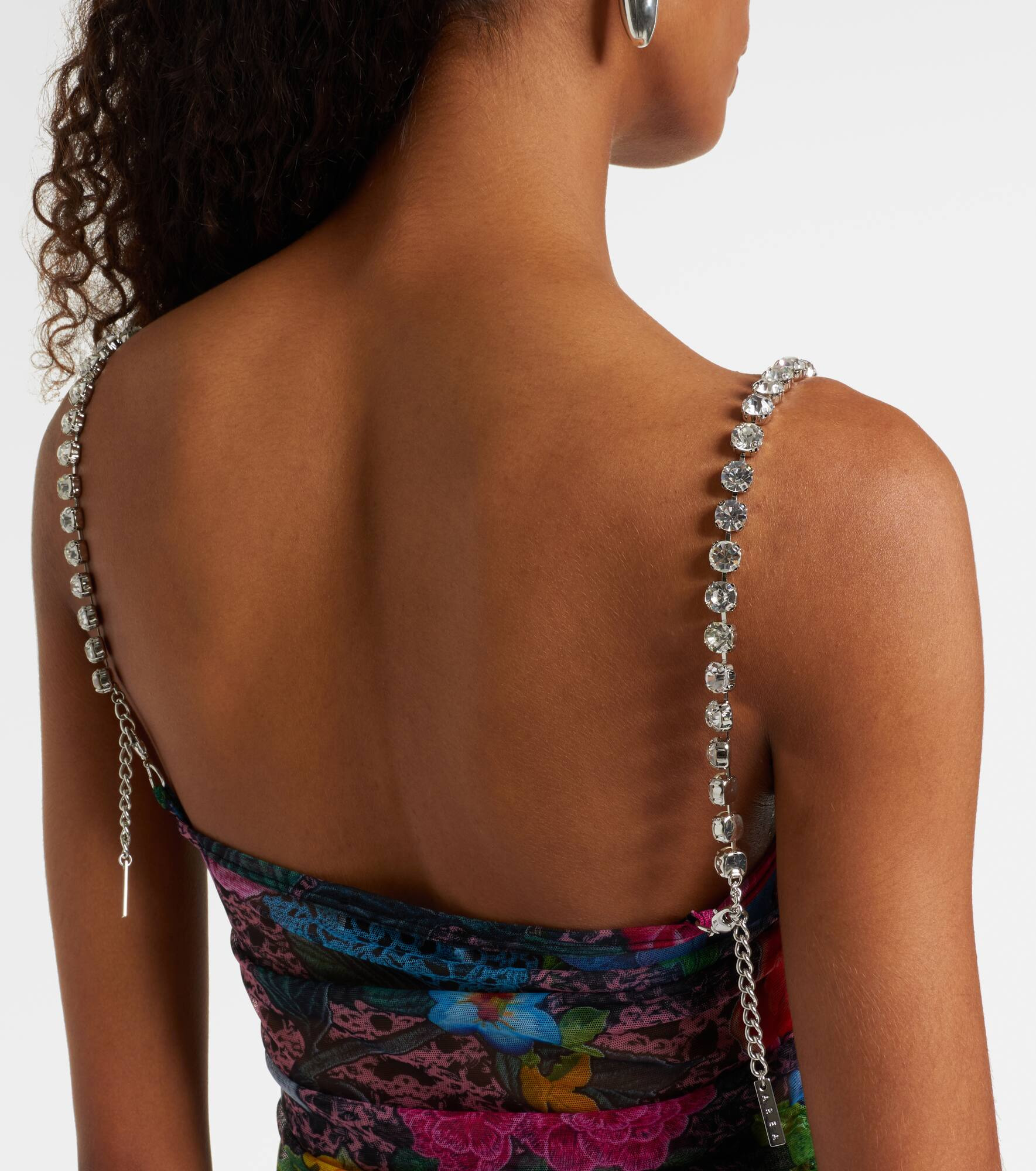 Crystal-embellished tulle minidress - 6