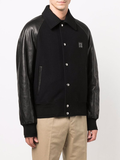 Givenchy 4G-plaque varsity jacket outlook