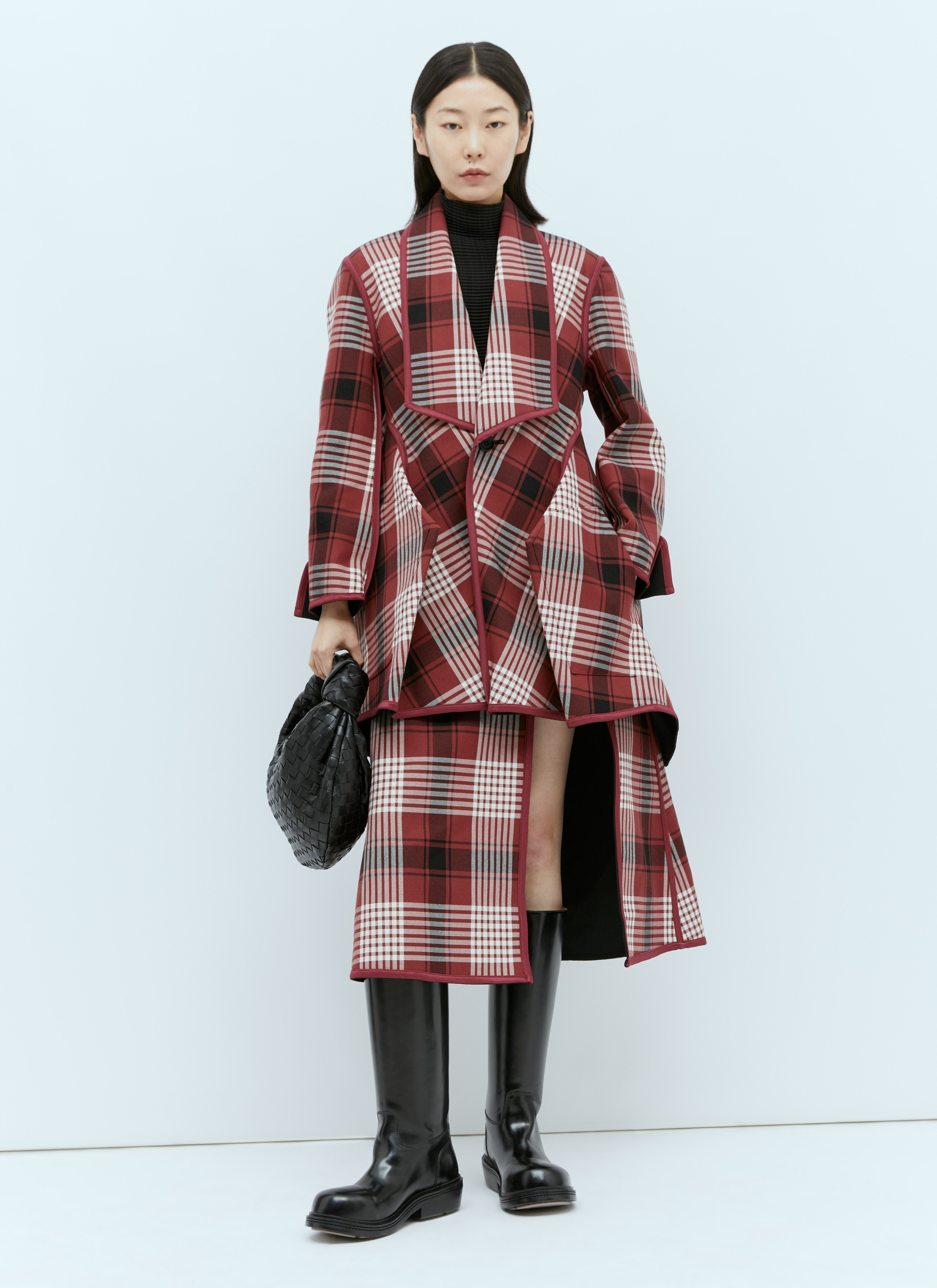 Issey Miyake Women Counterpoint Check Jacket - 4