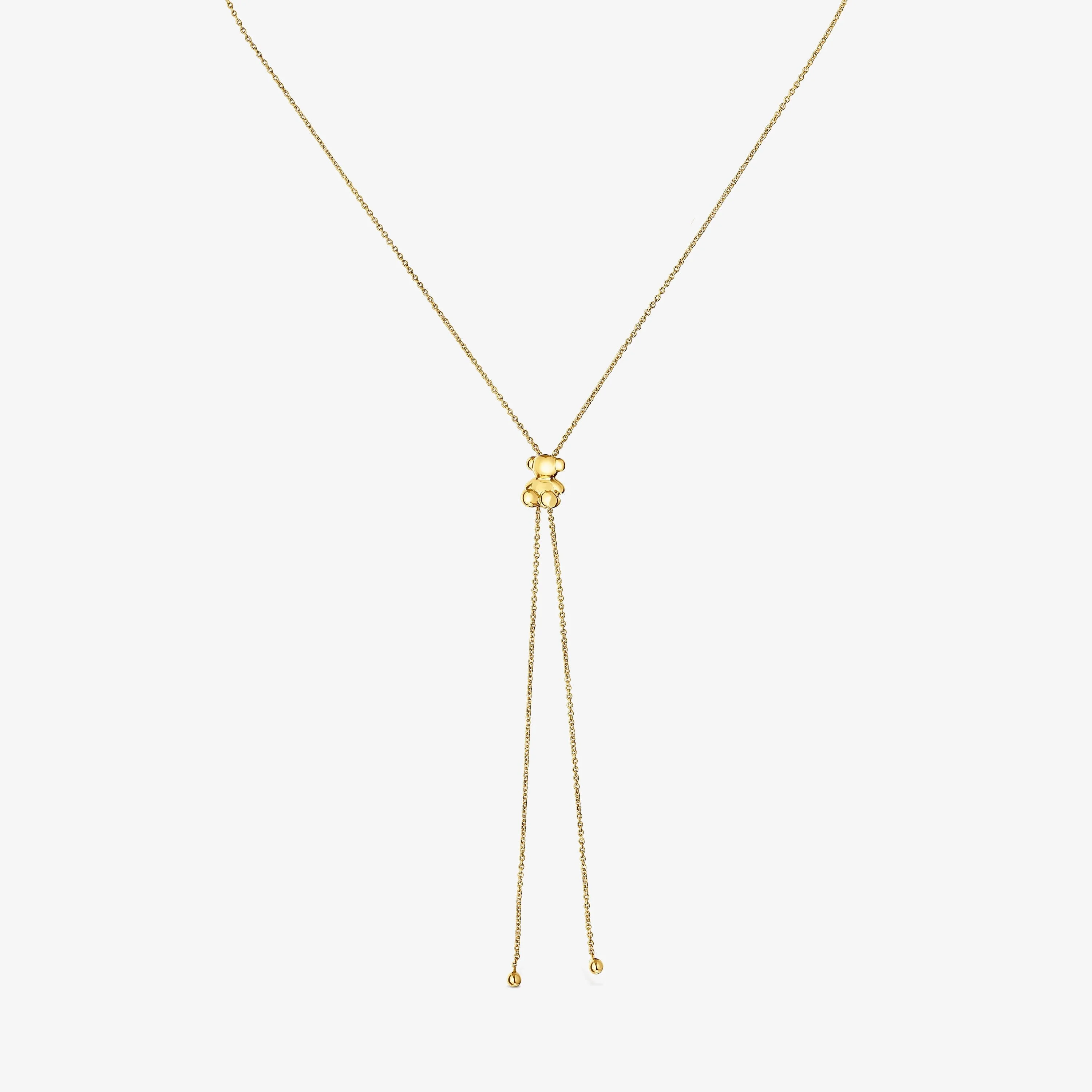 Bold Bear medium Necklace with 18K gold vermeil and bear motif - 1