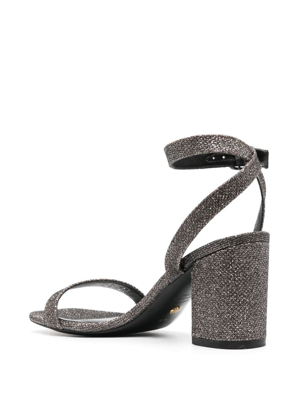 85mm glitter-detailing sandals - 3