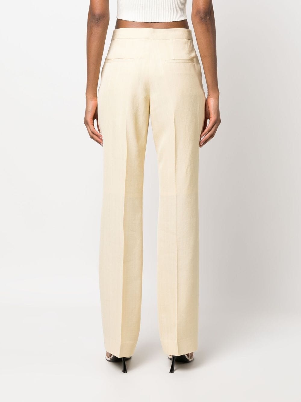 pressed-crease tailored trousers - 4